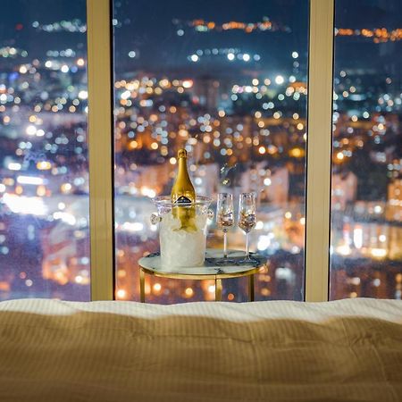 Sky Deluxe 3 Fitness & Spa Lägenhet Skopje Exteriör bild